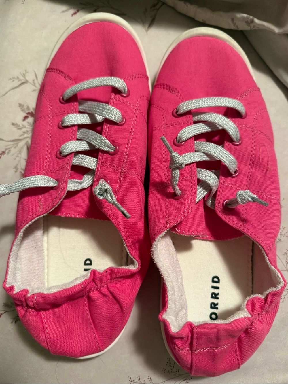 Torrid Women’s Pink Canvas Lace-Up Sneakers